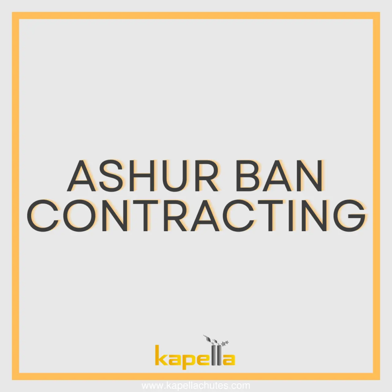 تركيب مجرى النفايات من Kapella في مشروع Ashur Ban Contracting في IRAQ، الصورة الرئيسية