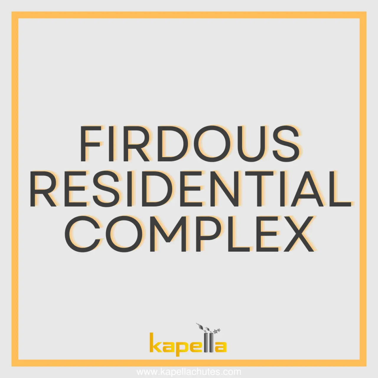 تركيب مجرى النفايات من Kapella في مشروع Firdous Residential Complex في IRAQ، الصورة الرئيسية