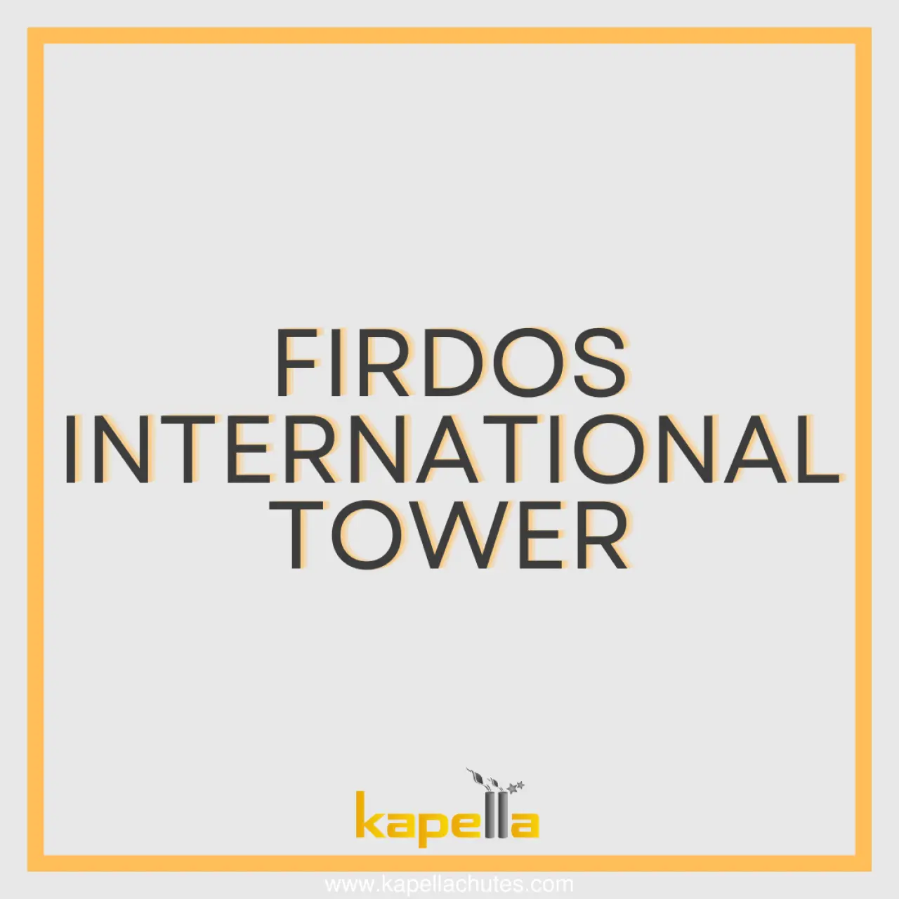 تركيب مجرى النفايات من Kapella في مشروع Firdos International Tower في IRAQ، الصورة الرئيسية