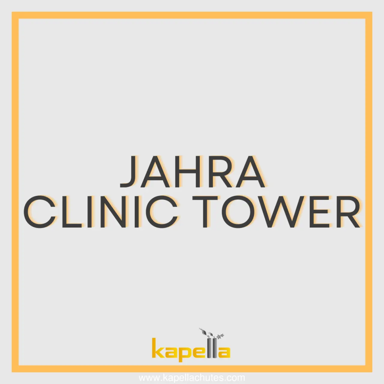 تركيب مجرى النفايات من Kapella في مشروع Jahra Clinic Tower في KUWAIT، الصورة الرئيسية