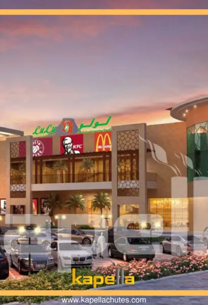 Kapella linen chute installation at Lulu Hypermarket in OMAN, main photograph