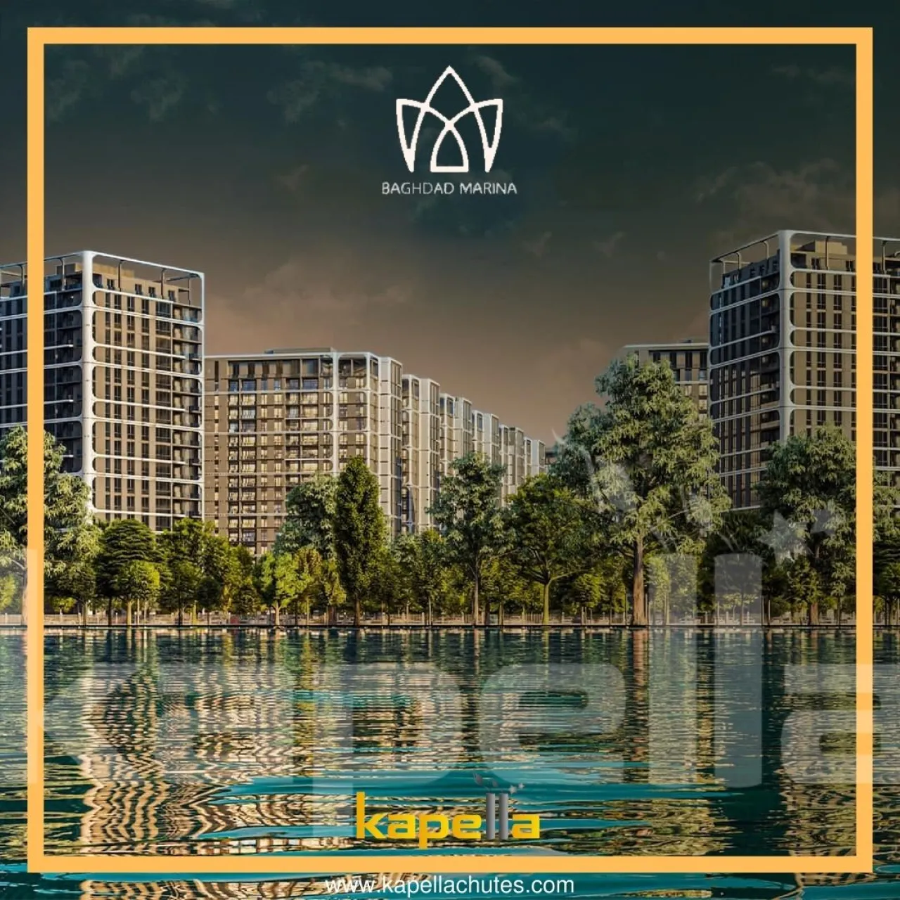 تركيب مجرى النفايات من Kapella في مشروع Baghdad Marina Towers في IRAQ، الصورة الرئيسية