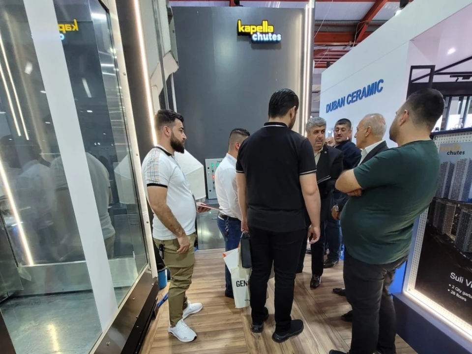 Kapella Chutes booth at Construct Iraq Exhibition 2023 Erbil