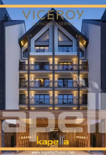 Kapella linen chute installation at Kopaonik Resort in CROATIA, main photograph