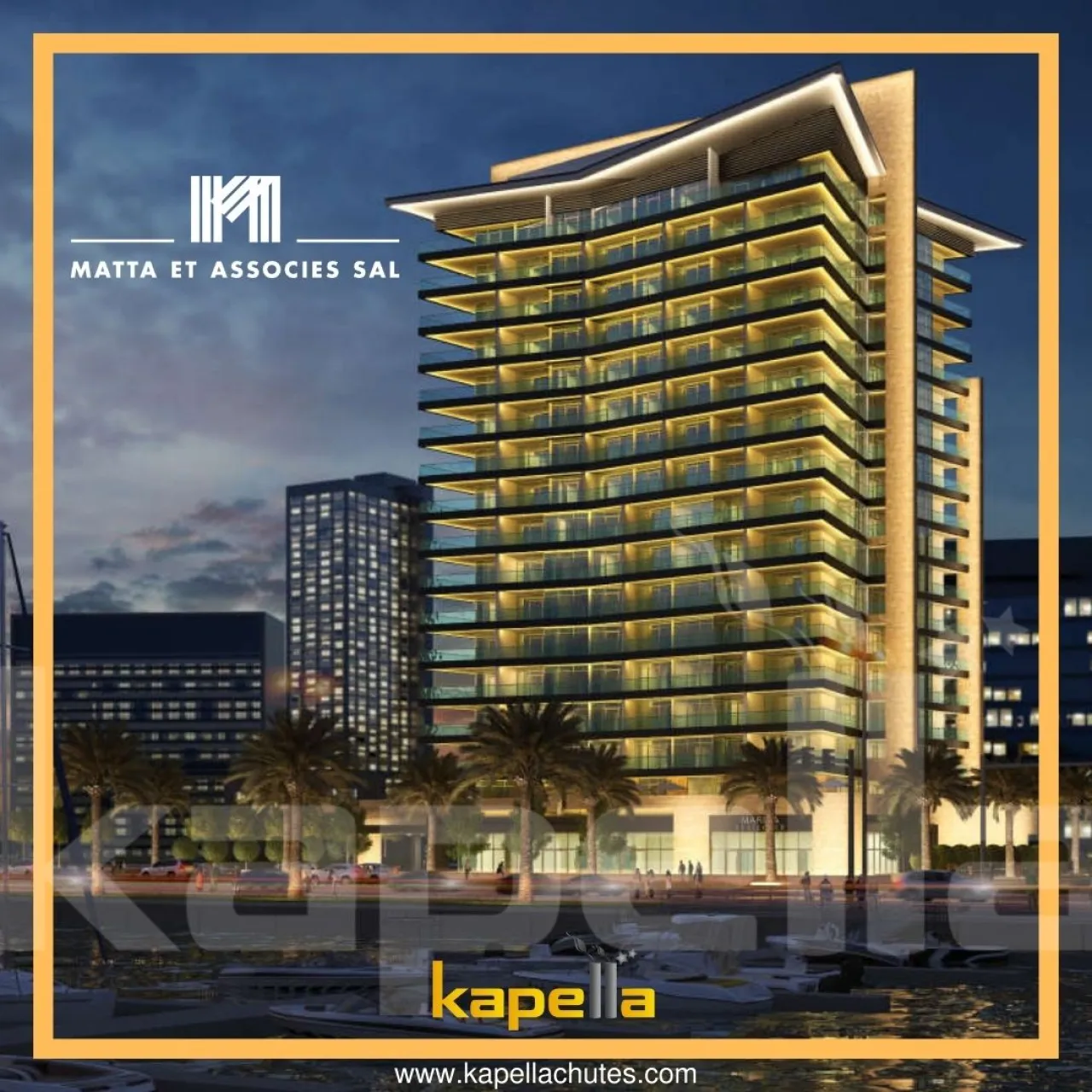 تركيب مجرى النفايات من Kapella في مشروع Matta Residential Tower في QATAR، الصورة الرئيسية
