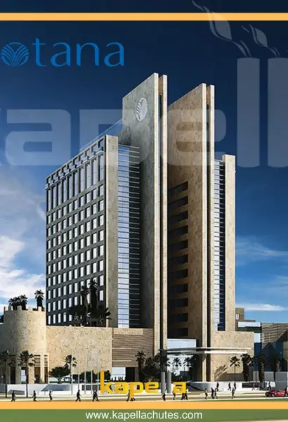 Kapella linen chute installation at Rotana Hotel in IRAQ, main photograph