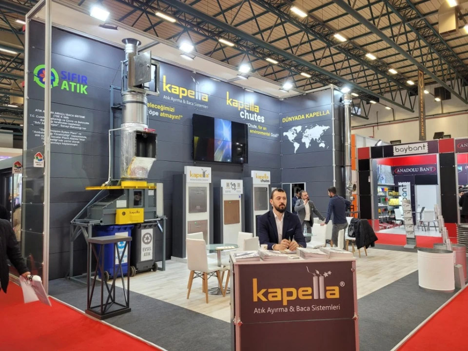 Kapella Chutes booth at Turkeybuild Istanbul Exhibition 2022