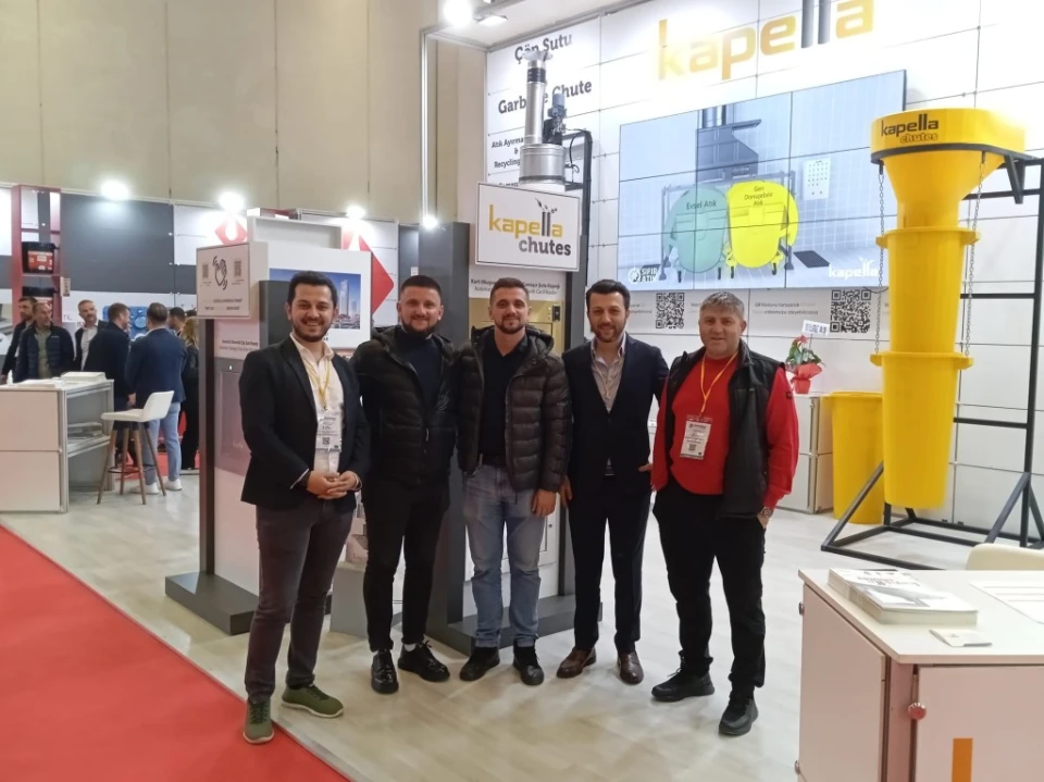 Kapella Chutes booth at Turkeybuild Istanbul Exhibition 2024