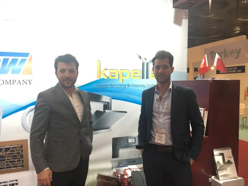 Kapella Chutes booth at Qatar Big 5