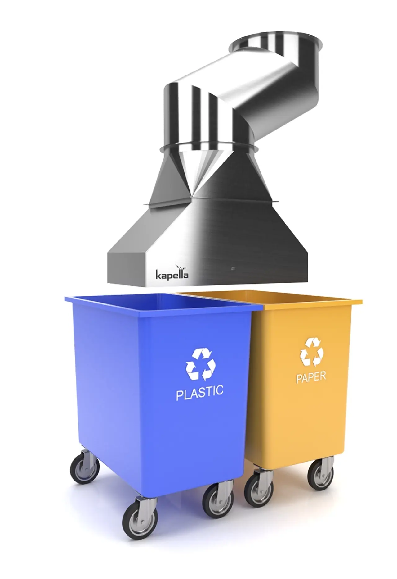 Bi-Sorter Unit by Kapella, Waste Management Equipment system component
